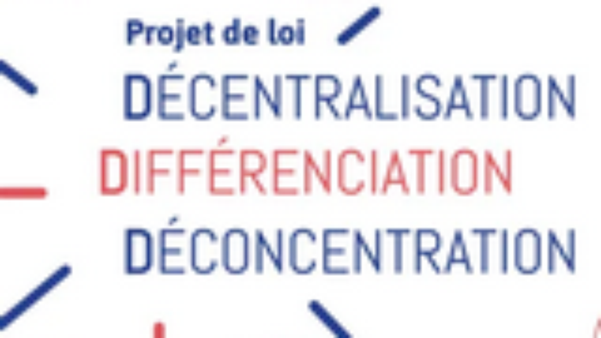 Projet de loi « 3D » (décentralisation, différenciation et déconcentration)